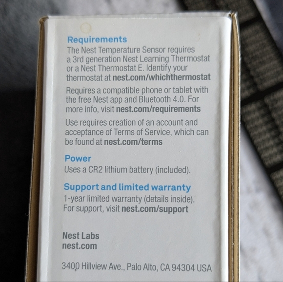 Google nest temperature sensor & battery *no box included* (ref#5) - Picture 6 of 8